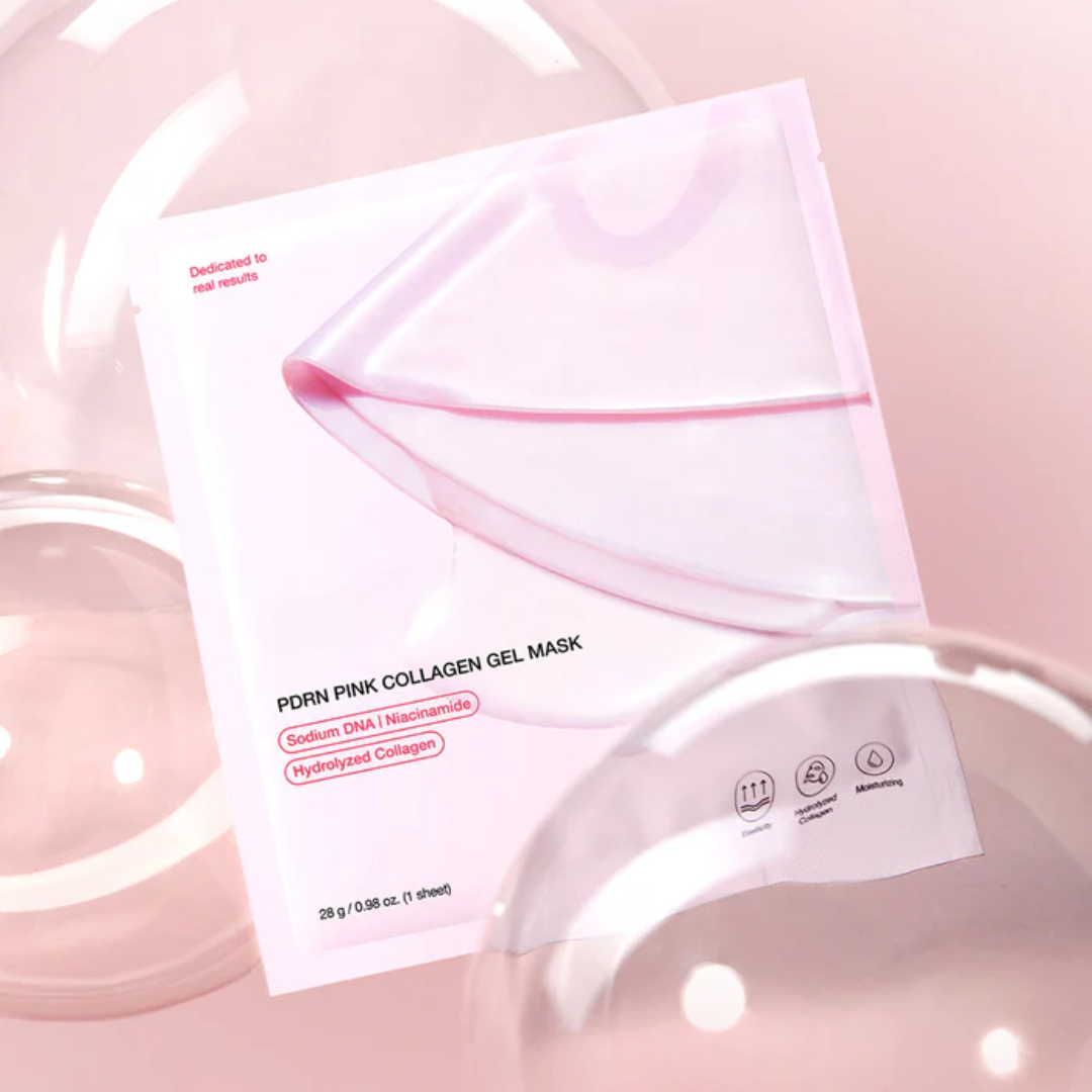 Loniage pink collagen mask - máscara de colágeno coreana