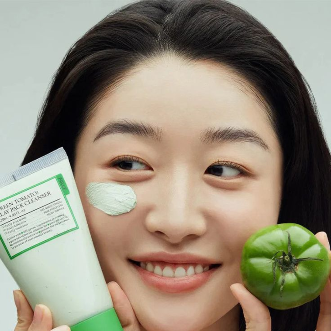 Loniage green tomato mask - máscara facial coreana
