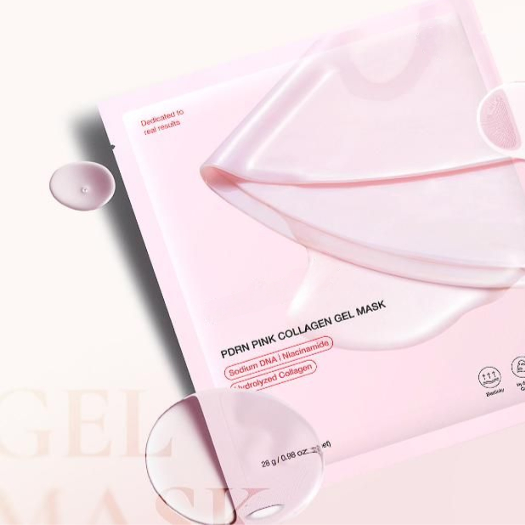 Loniage pink collagen mask - máscara de colágeno coreana