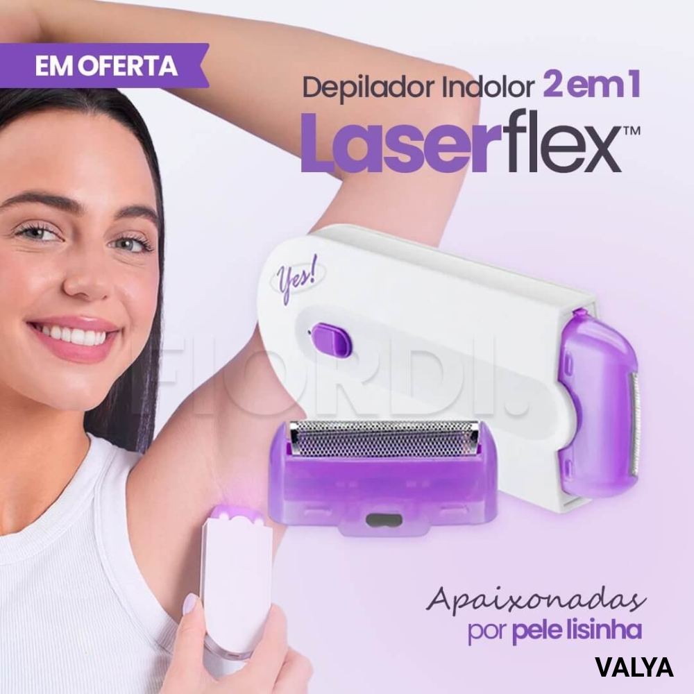 Depilador Indolor 2 em 1 - LaserFlex™ + Brinde