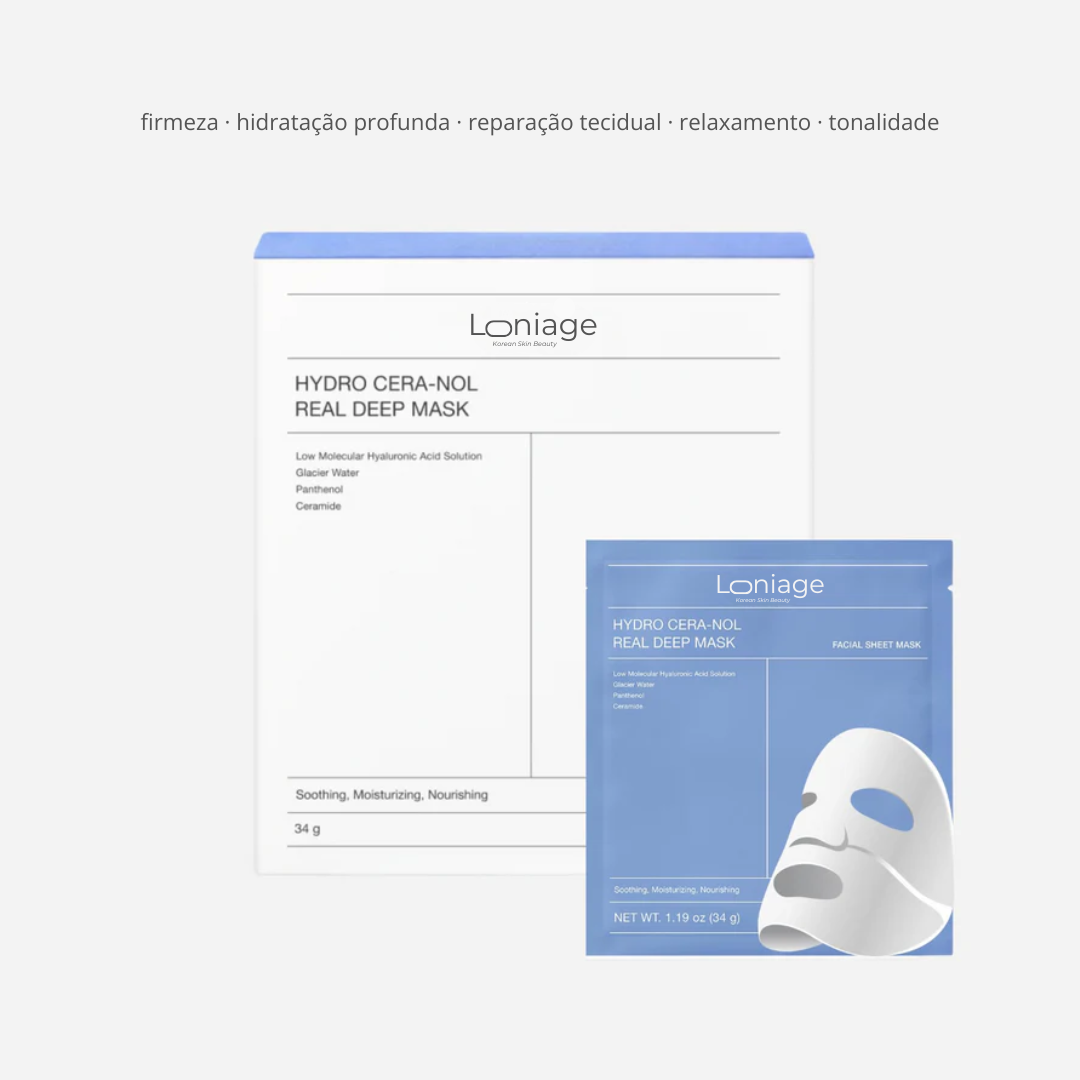 Loniage hydro cera-nol real deep mask - máscara de colágeno coreana