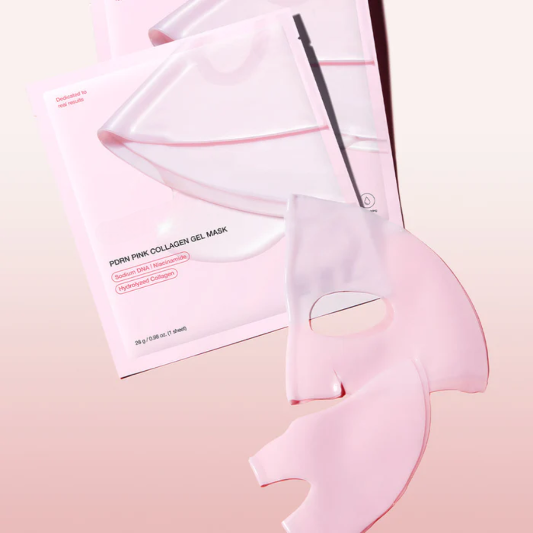 Loniage pink collagen mask - máscara de colágeno coreana