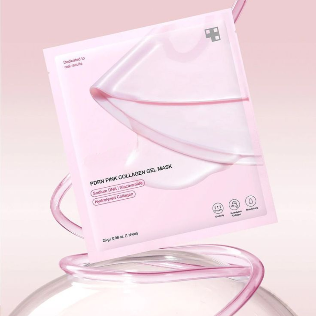 Loniage pink collagen mask - máscara de colágeno coreana
