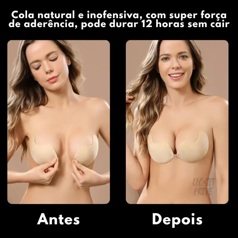 (COMPRE 1 LEVE 2) Soutien Invisível - Push-up